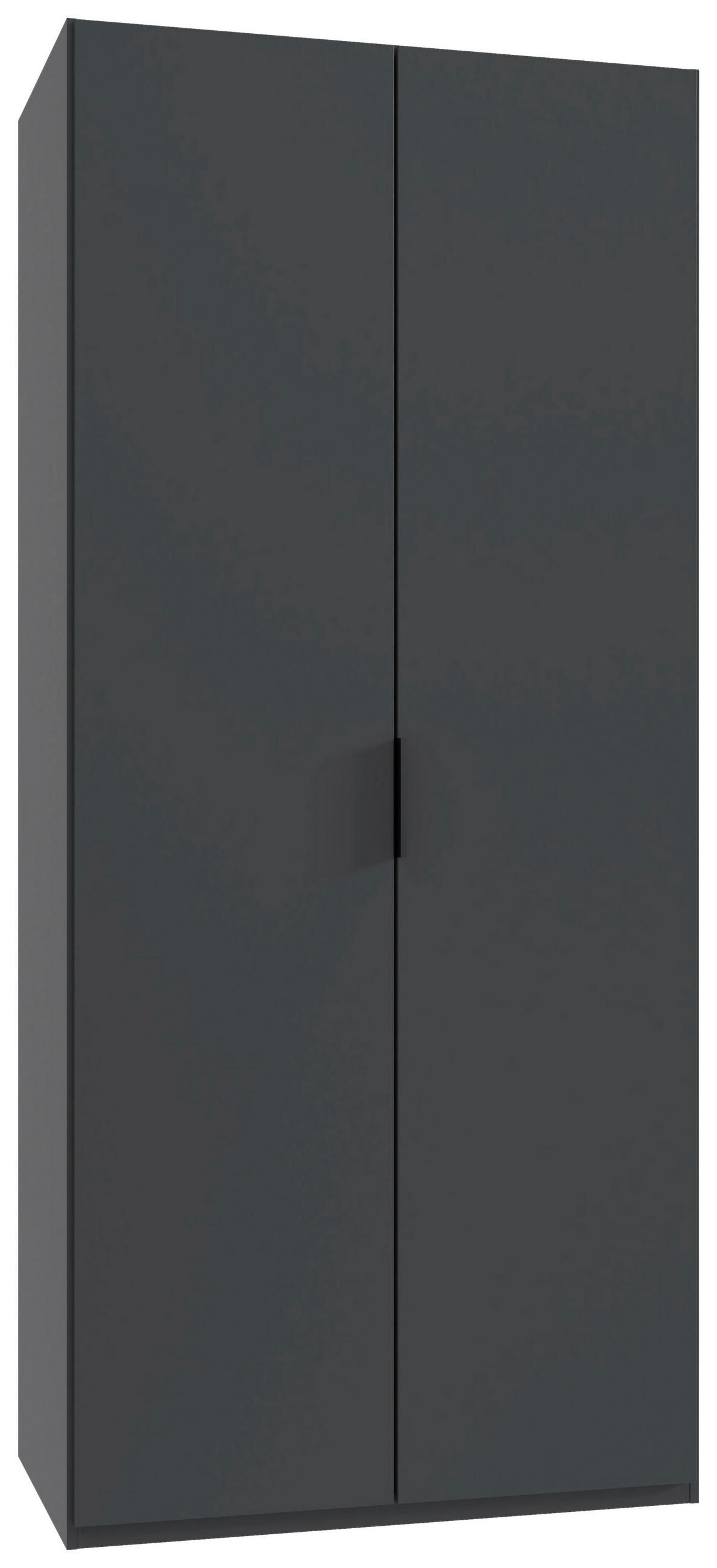 FALTTÜRENSCHRANK in Graphitfarben  - Schwarz/Graphitfarben, Design, Holzwerkstoff (100/236/58cm) - Boxxx