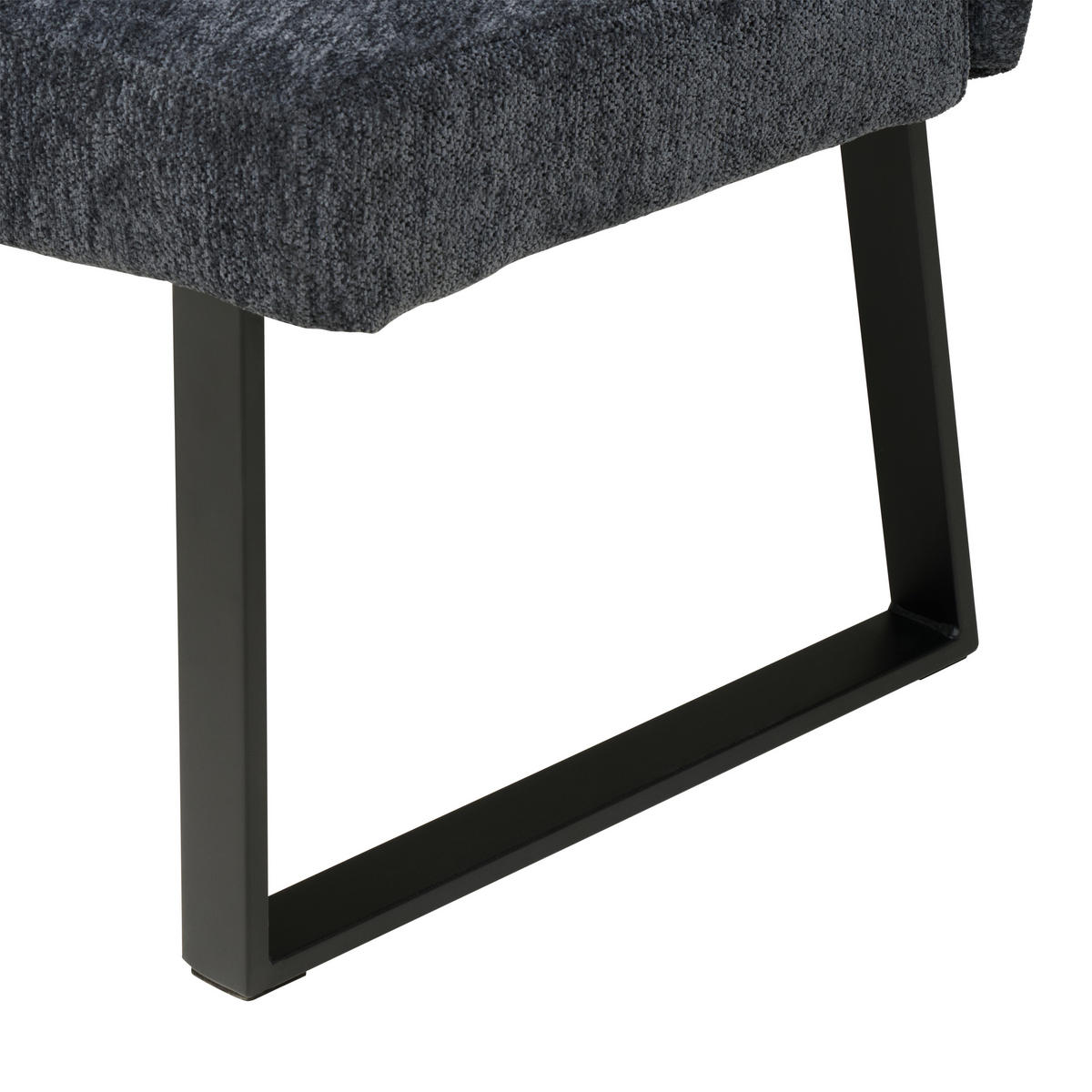 KLUPA  siva  metal, tekstil      - siva/crna, Moderno, metal/tekstil (108/82/60cm) - Livetastic