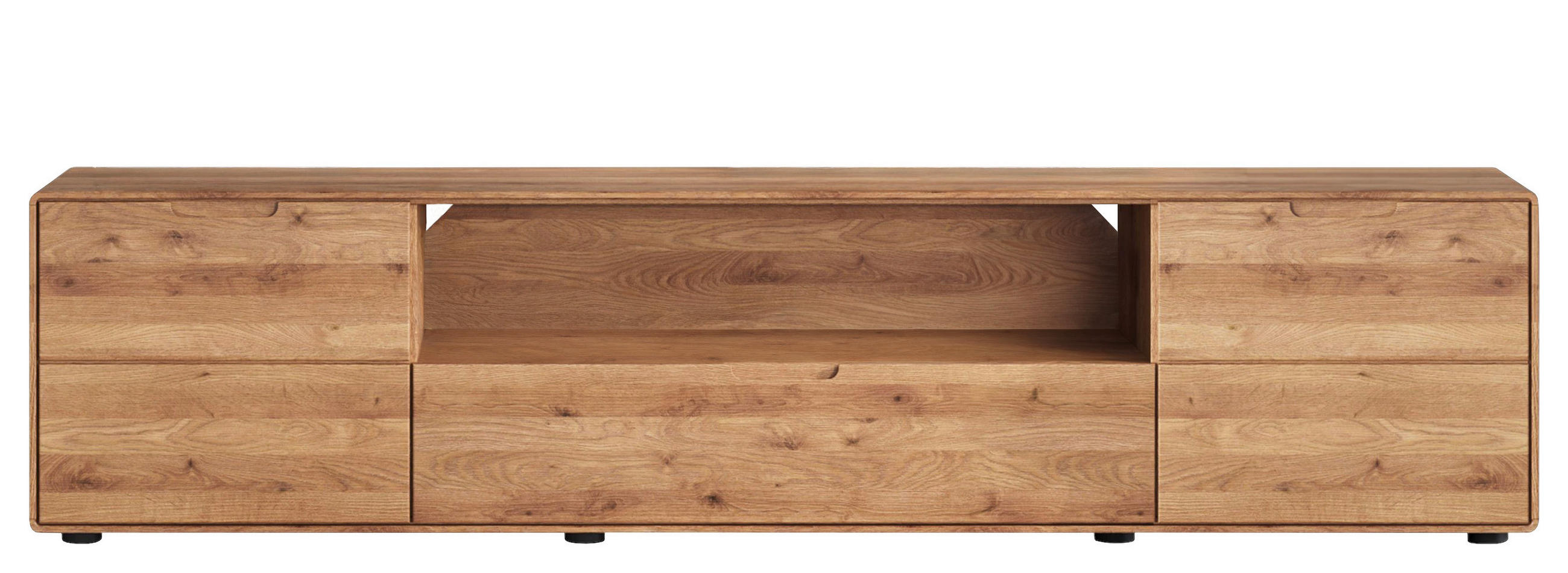 LOWBOARD - Wildeiche, KONVENTIONELL, Holz (200/47/40cm) - Linea Natura
