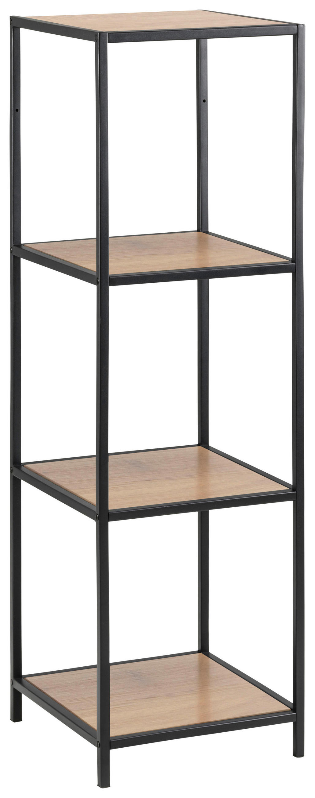 REGALELEMENT Eichefarben - Eichefarben/Schwarz, Trend, Metall (35,0/119,5/37,0cm) - MID.YOU