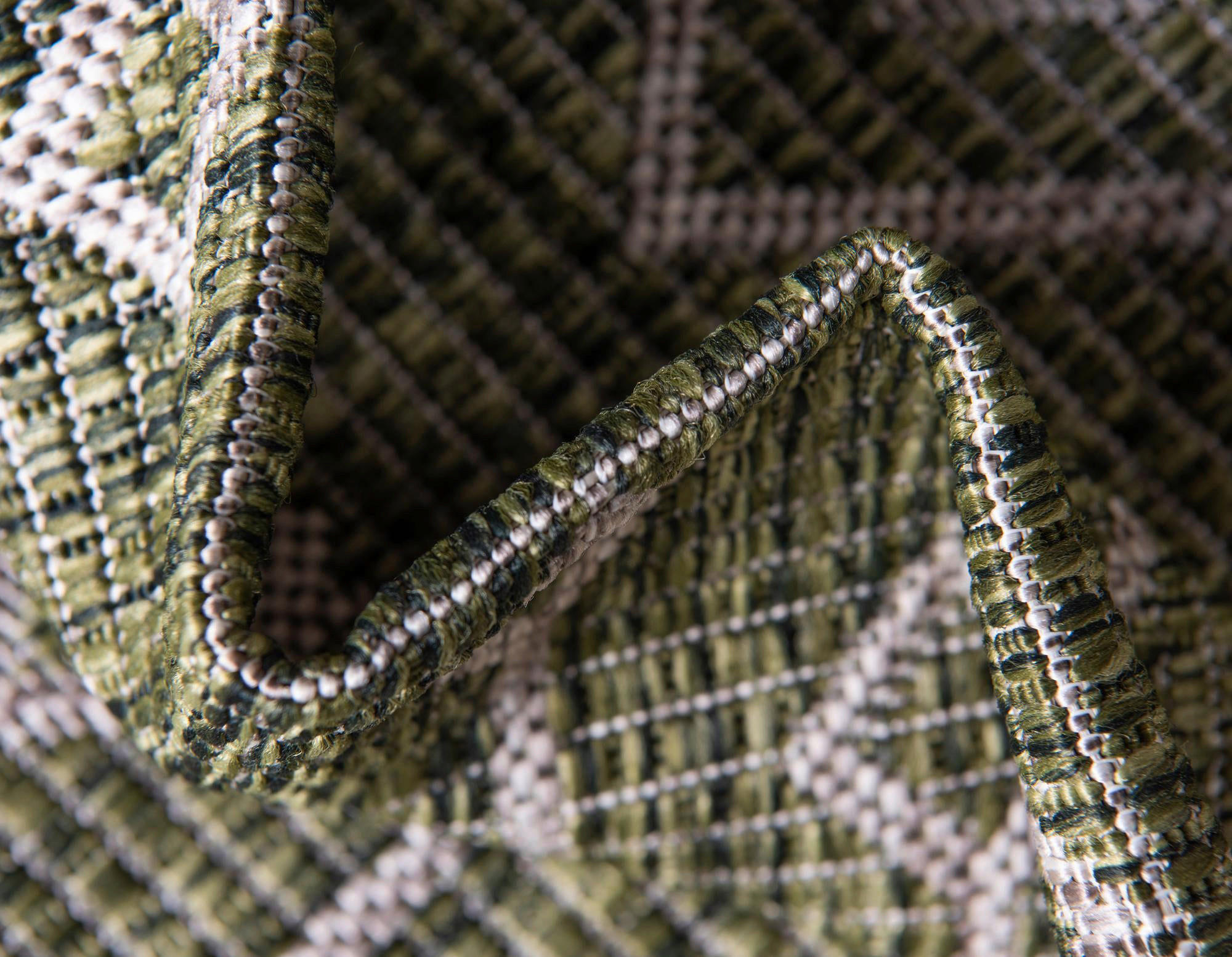 WEBTEPPICH   Grün   - Grün, Basics, Textil (120cm)