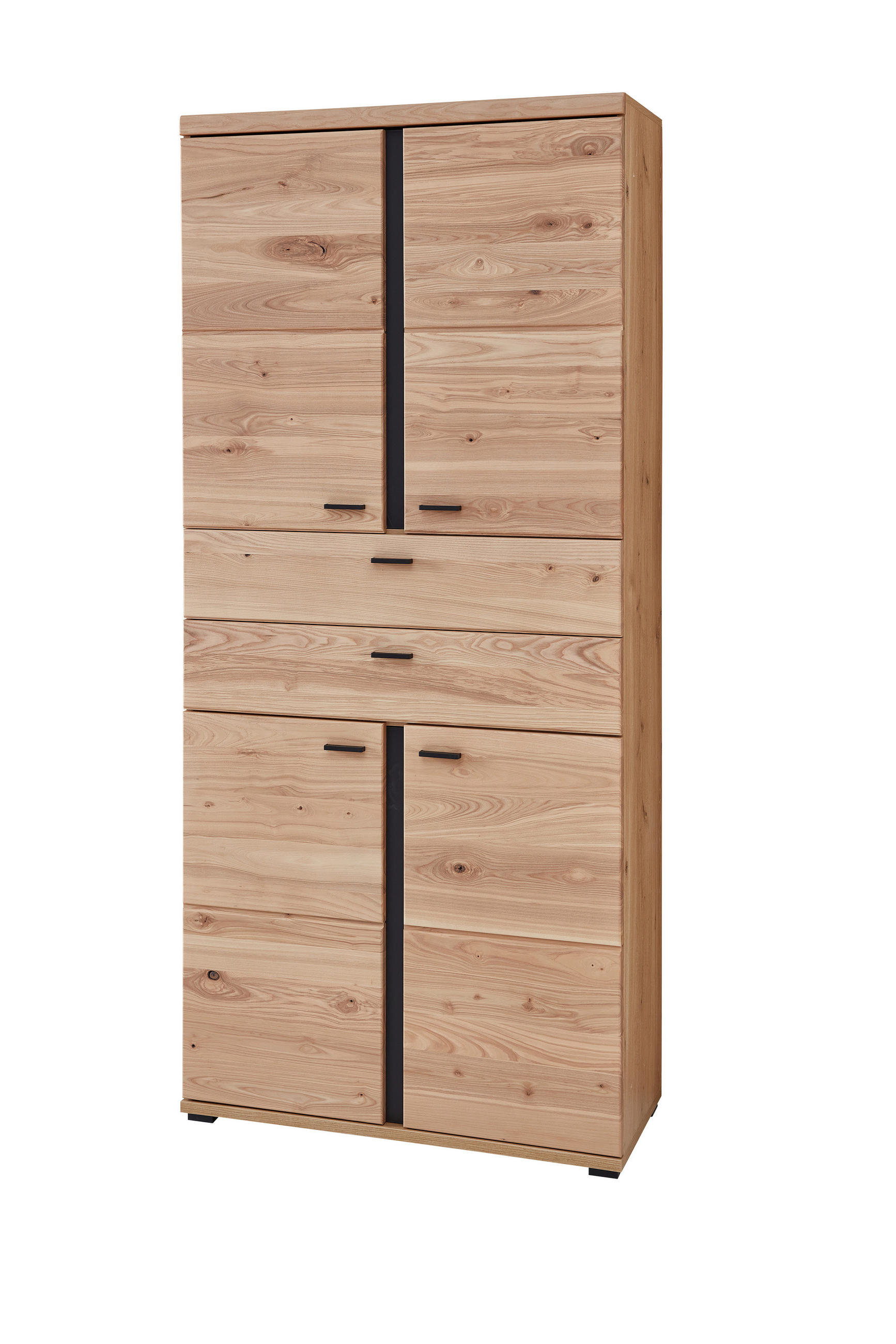 AKTENSCHRANK 90/203/38 cm  - Eschefarben/Schwarz, MODERN, Holzwerkstoff (90/203/38cm) - MID.YOU