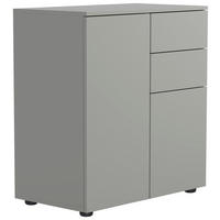 KOMMODE 70/77/39 cm  in Grau  - Schwarz/Grau, Design, Holzwerkstoff/Kunststoff (70/77/39cm) - MID.YOU