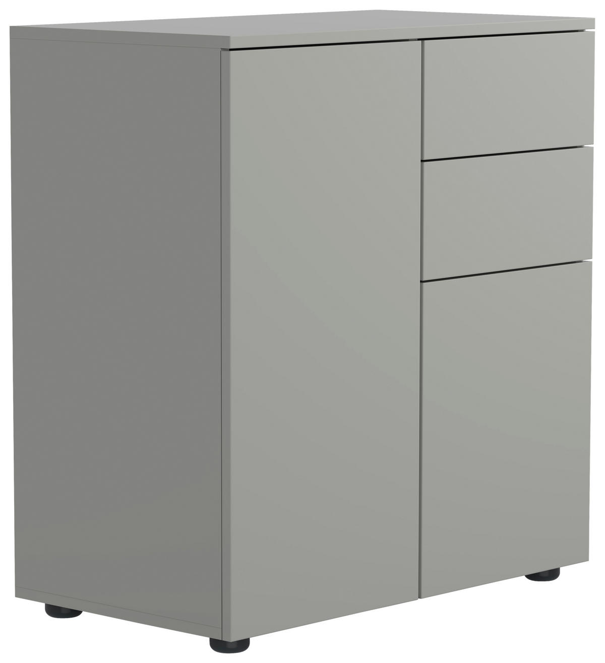 KOMMODE 70/77/39 cm  in Grau  - Schwarz/Grau, Design, Holzwerkstoff/Kunststoff (70/77/39cm) - MID.YOU