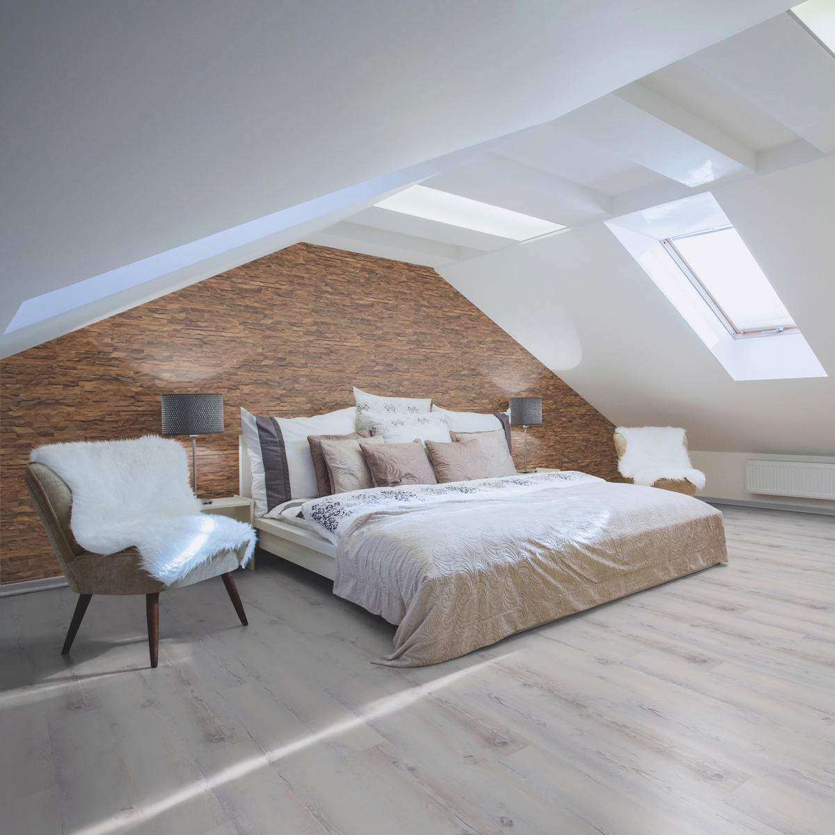 WANDVERKLEIDUNG - Braun, Basics, Holz (55.5/18/2cm)