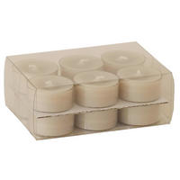 SADA ČAJOVÝCH SVIEČOK 12 kus 12 kus - taupe, Basics (3,8/1,8cm) - Steinhart