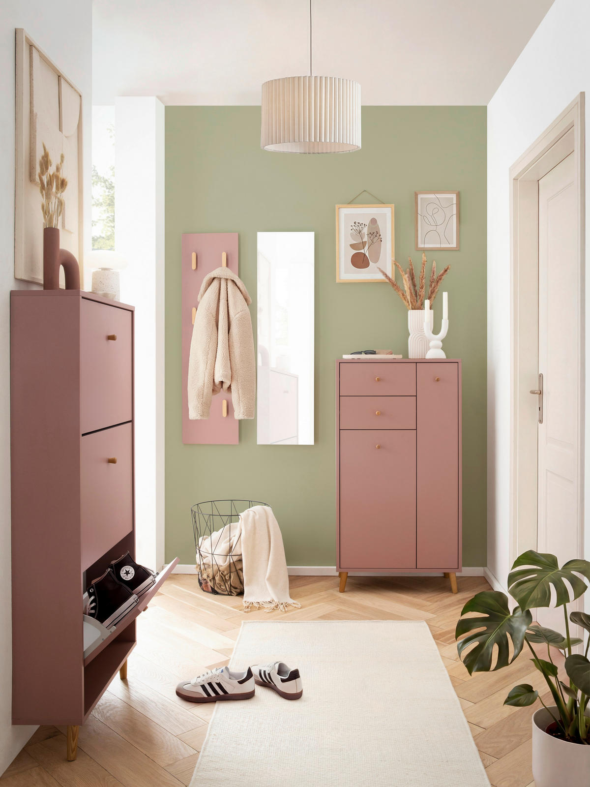 GARDEROBENPANEEL  in 30/110,6/2,6 cm  - Mauve, Design, Holzwerkstoff (30/110,6/2,6cm) - MID.YOU