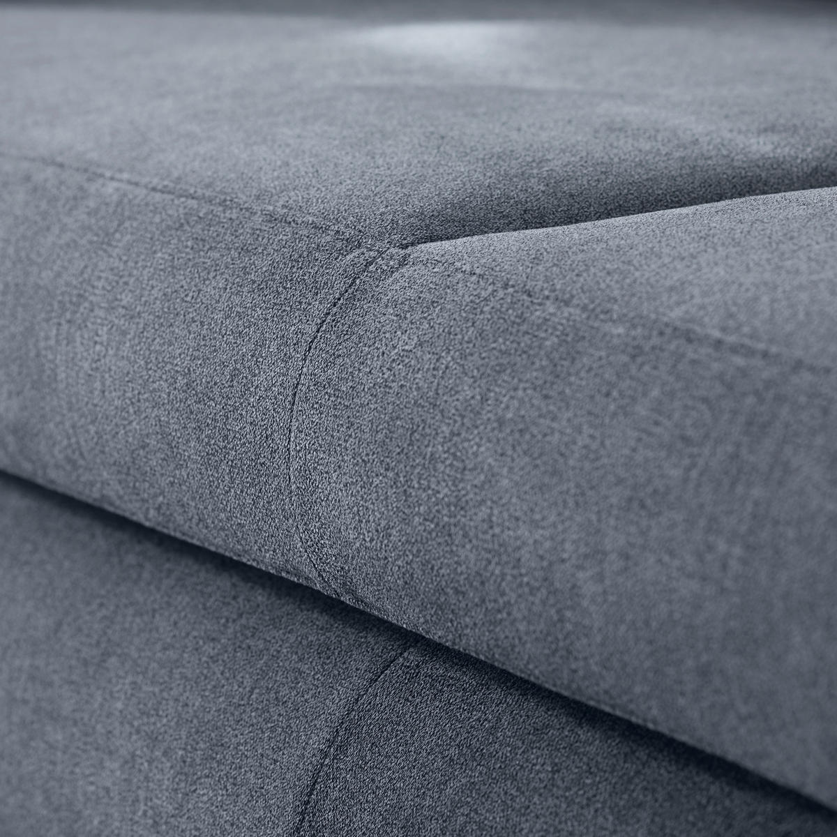 ROZKLADACIA POHOVKA, textil, sivá - sivá/chrómová, Design, kov/textil (200/91/92cm) - Novel