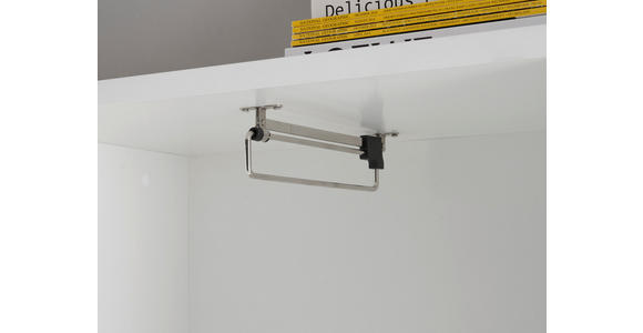 HIGHBOARD , 120/140/38 cm, 2 Schublade(n)  - Alufarben/Weiß, KONVENTIONELL, Holzwerkstoff/Kunststoff (120/140/38cm) - Carryhome