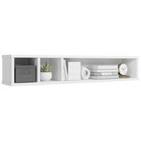 WANDREGAL Weiß  - Weiß, Design, Holzwerkstoff (110/19,6/20cm) - Stylife