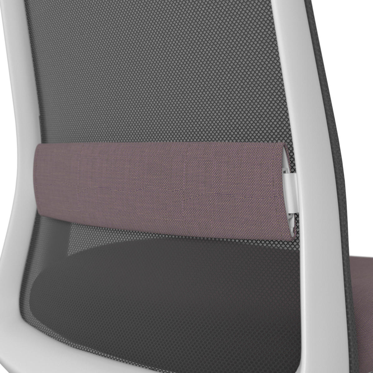 DREHSTUHL Schwarz, Weiß, Aubergine  - Aubergine/Schwarz, MODERN, Kunststoff/Textil (70/103-115/70cm)