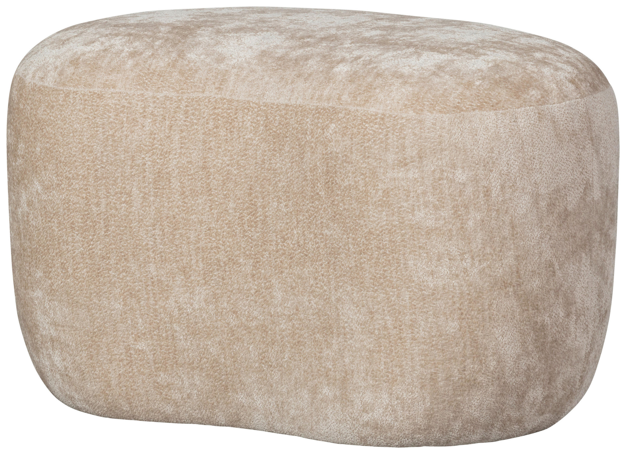 HOCKER in Textil Naturfarben  - Naturfarben, Design, Textil (73/43/51cm) - Livetastic