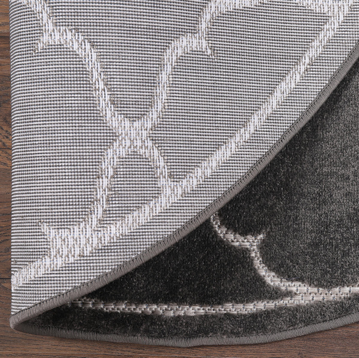 TEPIH ZA UNUTAR./VANJ. UPORAB  120 cm  siva  Berlin  - siva, Lifestyle, tekstil/plastika (120cm)