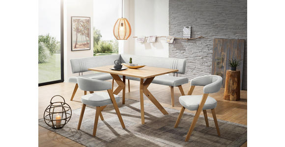 ECKBANK 170/220 cm  in Beige, Wildeiche  - Wildeiche/Eichefarben, Design, Holz/Textil (170/220cm) - Venda
