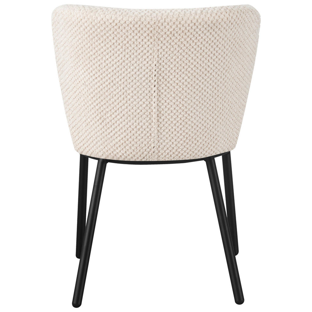 Thumbnail - Stylife Stuhl, Schwarz, Beige, Metall, Textil, Rundrohr, 53.5x80x60.5 cm, Stoffauswahl, Esszimmer, Stühle, Esszimmerstüh...