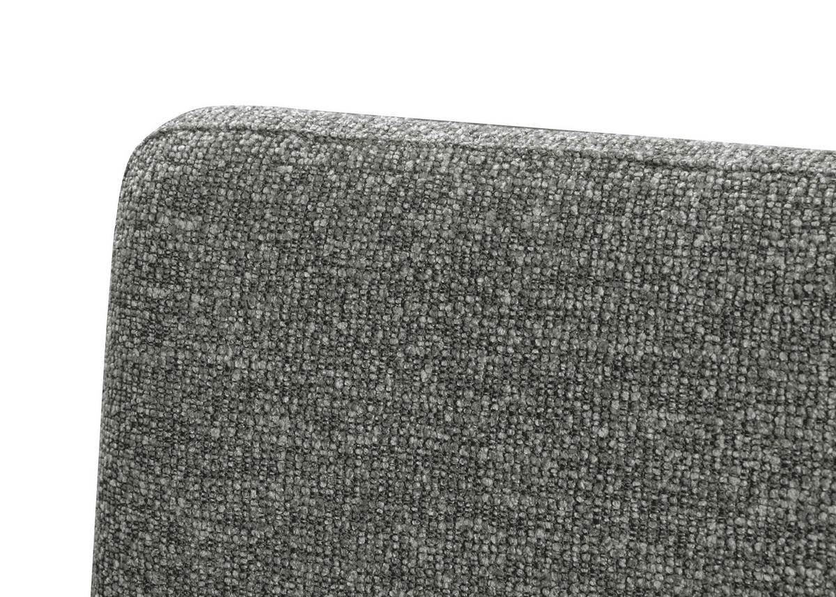 STUHL Webstoff Grau Eiche vollmassiv  - Eichefarben/Grau, KONVENTIONELL, Holz/Textil (47/89/60cm) - Linea Natura