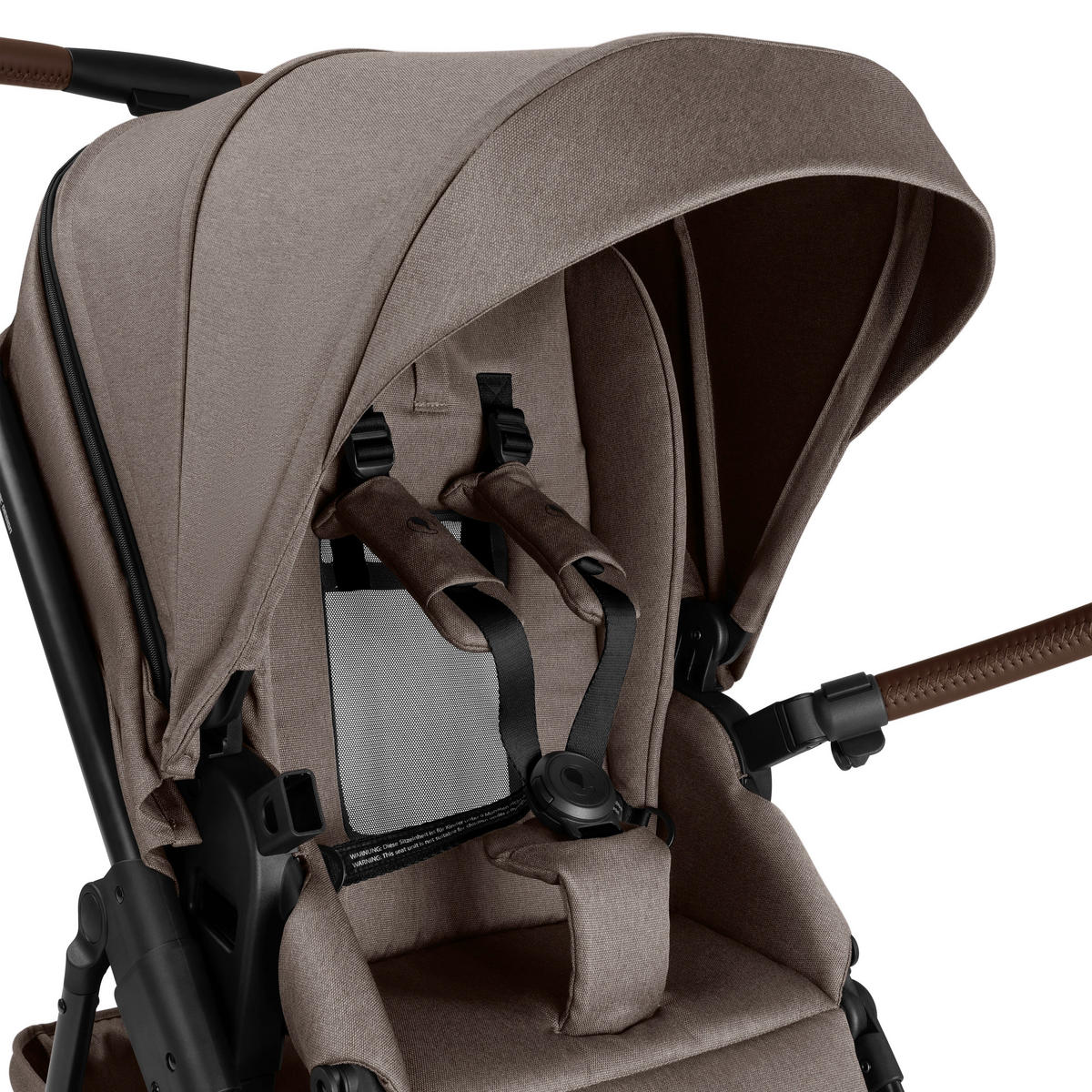 KINDERWAGENSET Salsa 5 Air 3in1 Set Calla  - Schwarz/Braun, Basics, Textil/Metall (63/118/95.5cm) - ABC Design