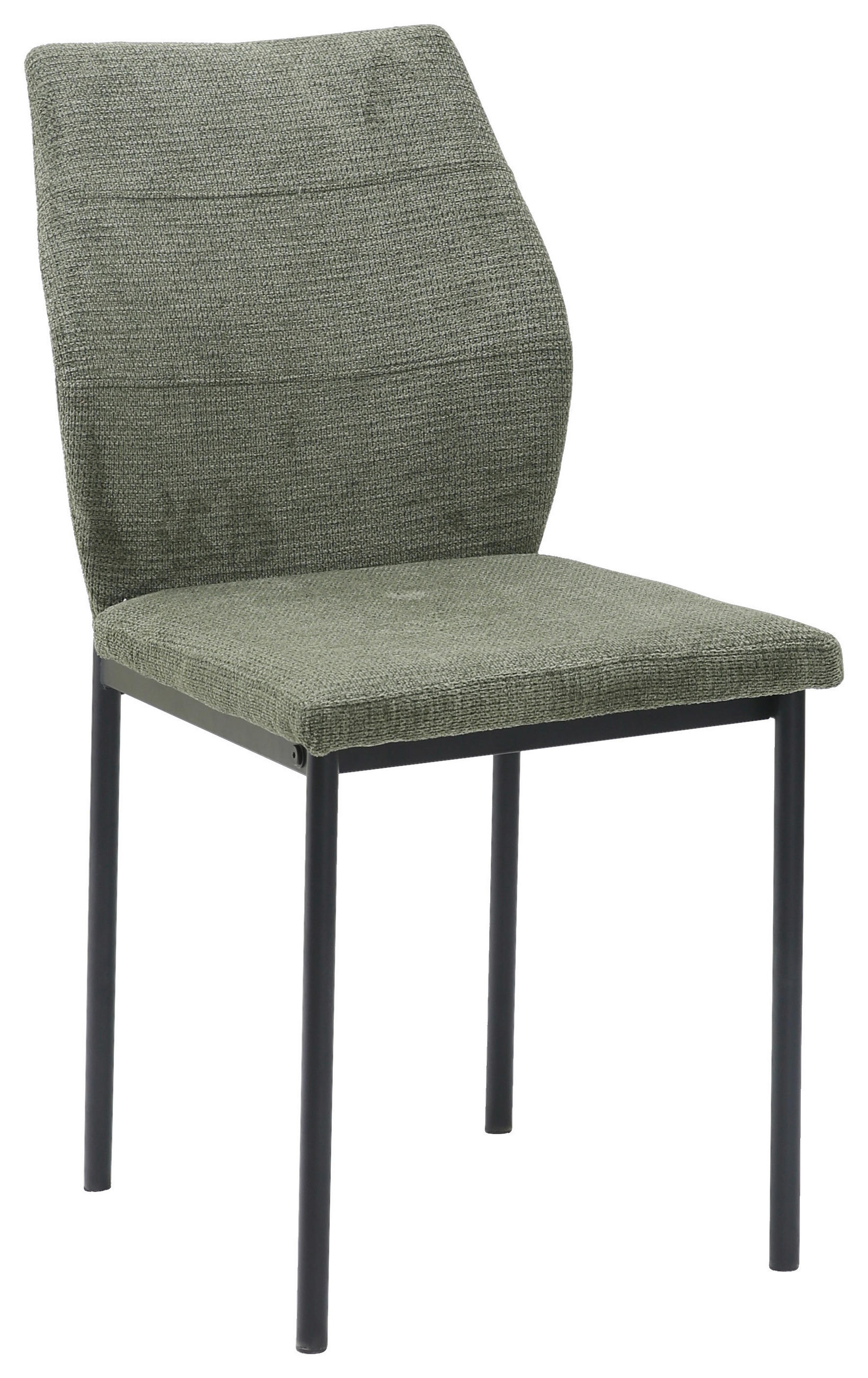 STUHL Samt Grün  - Schwarz/Grün, Design, Textil/Metall (44/88/57cm) - Carryhome