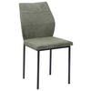 STUHL Samt Grün  - Schwarz/Grün, Design, Textil/Metall (44/88/57cm) - Carryhome