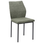 STUHL Samt Grün  - Schwarz/Grün, Design, Textil/Metall (44/88/57cm) - Carryhome