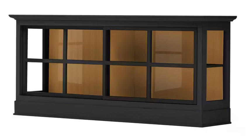 SIDEBOARD UrbanClass in 190,5/82/49 cm - Schwarz/Honig, LIFESTYLE, Glas/Holz (190,5/82/49cm) - Livetastic