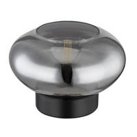 TISCHLEUCHTE - Schwarz, Design, Glas/Metall (18/12,5cm) - Globo