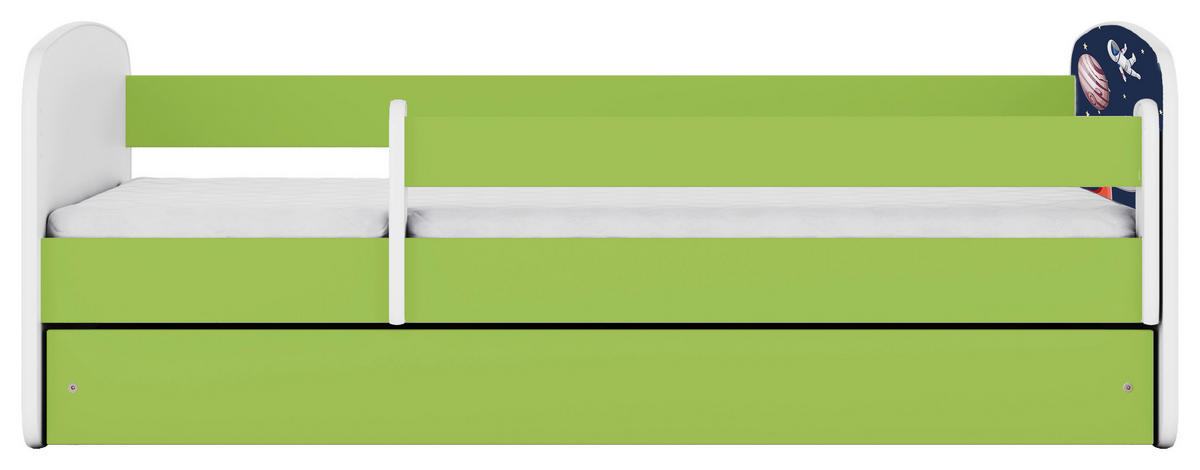 KINDER-/JUNIORBETT - Birkefarben/Weiß, MODERN, Holz/Holzwerkstoff (80/160cm) - MID.YOU