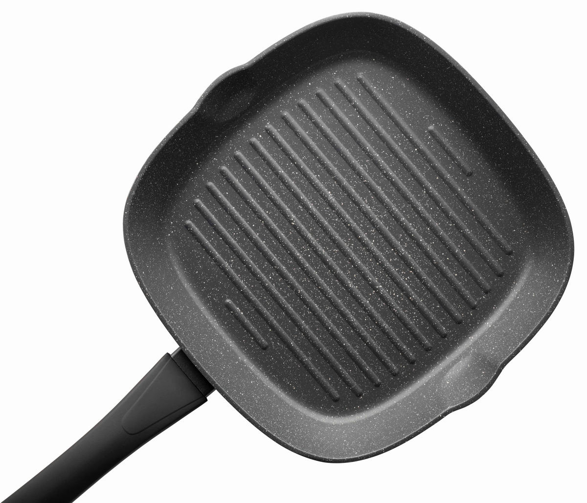 GRILLPFANNE LEONIS ILAG®-Antihaftbeschichtung  - Schwarz, Basics, Metall (28/4,5/28cm) - Mäser