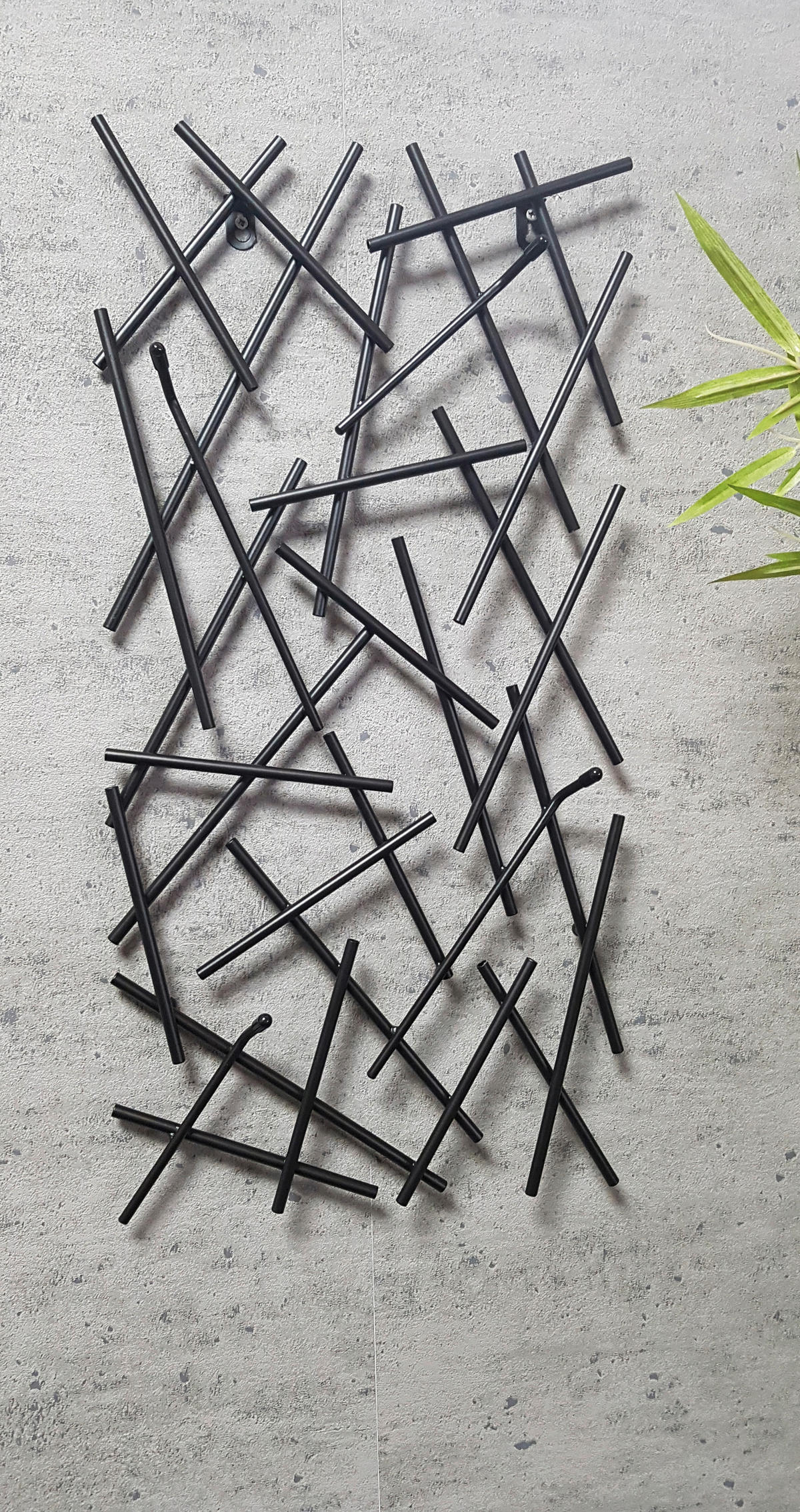 ZIDNI ČIVILUK   metal  - crna, Dizajnerski, metal (30/60/5cm)
