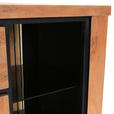 SIDEBOARD 135/80/44 cm  - Schwarz/Akaziefarben, LIFESTYLE, Glas/Holz (135/80/44cm) - Landscape