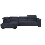 ECKSOFA in Mikrofaser Dunkelgrau  207/301 cm  - Dunkelgrau/Schwarz, Design, Textil/Metall (207/301cm) - Xora