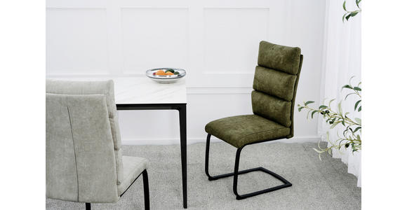 SCHWINGSTUHL  Stoffauswahl Webstoff  - Schwarz/Grün, Design, Textil/Metall (47/106/63cm) - Novel