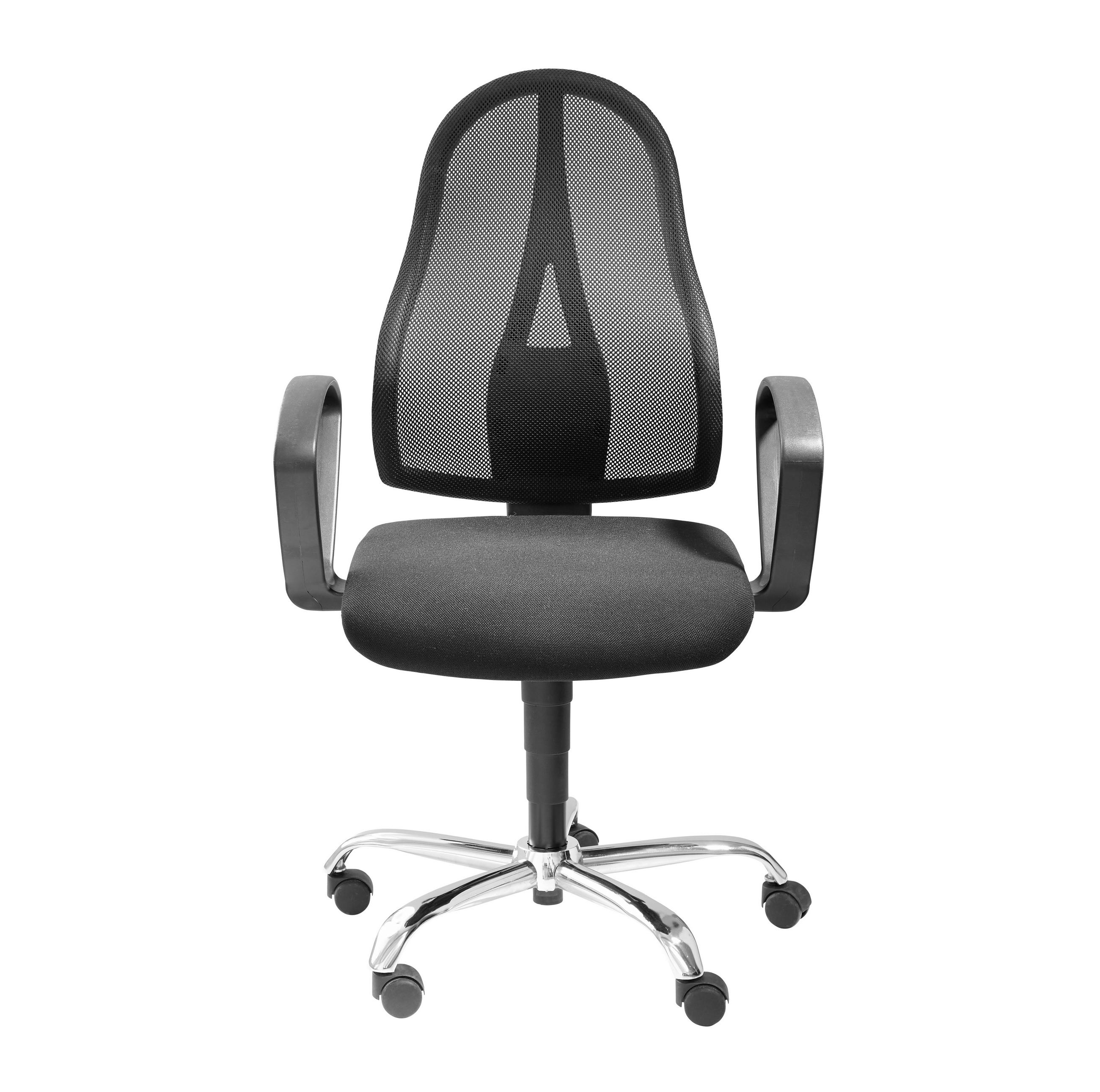 DREHSTUHL Schwarz  - Schwarz, Design, Kunststoff/Metall (48/103-111/48cm) - Topstar