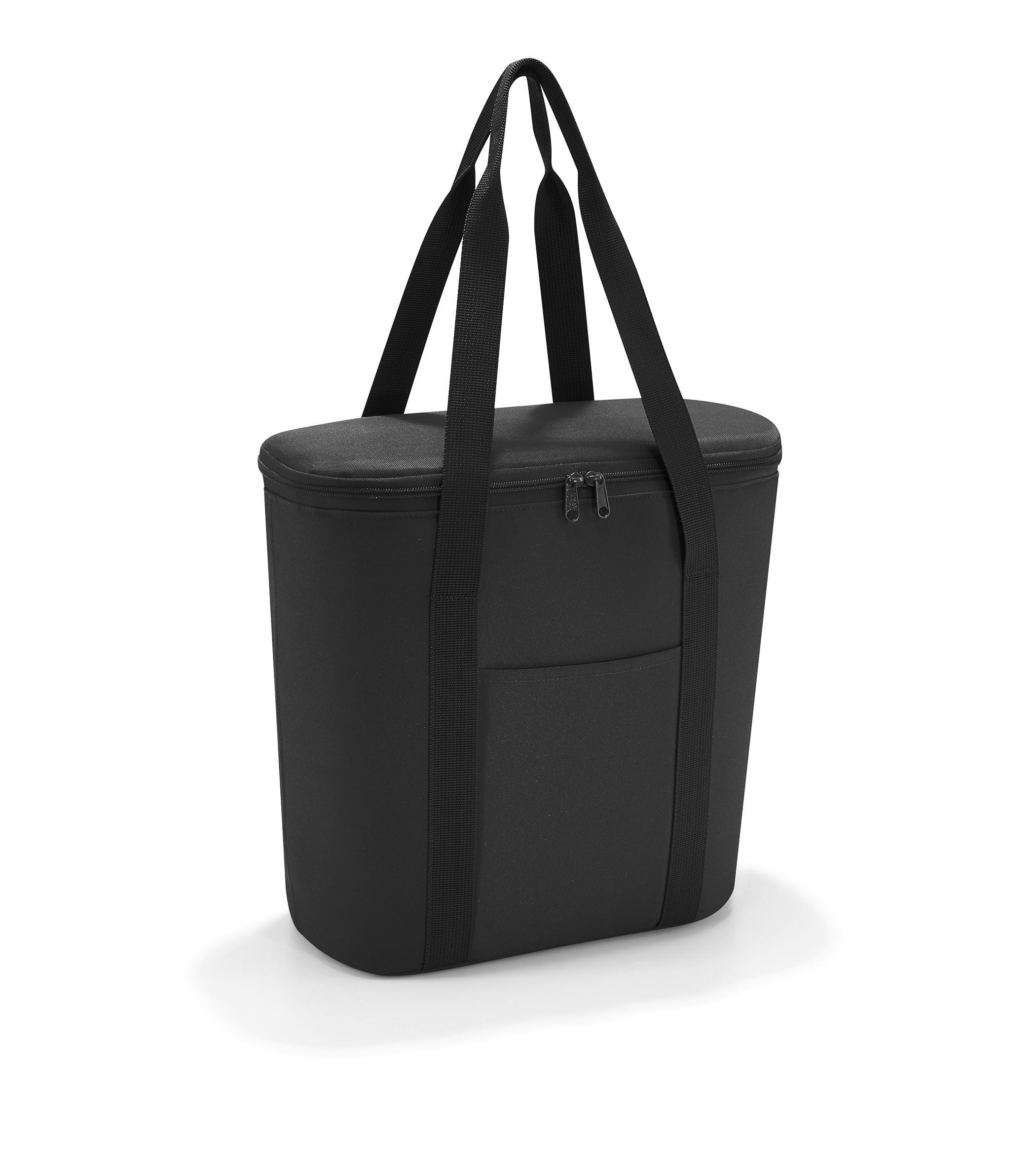  Kleine Mini Kühltasche Schwarz 4 Liter mit Tragegurt schwarz