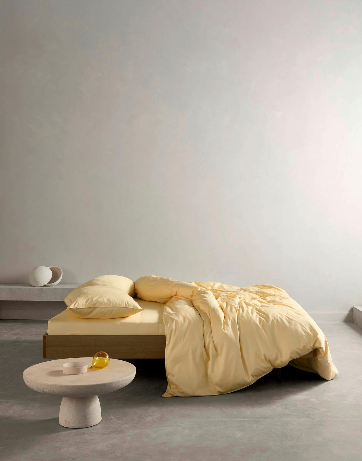 BETTWÄSCHE MINTE Satin 135/200 cm  - Gelb, Basics, Textil (135/200cm) - Essenza