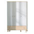 KLEIDERSCHRANK 3 -türig Birkefarben, Weiß - Birkefarben/Weiß, Design, Holz/Holzwerkstoff (125,1/198,7/56,3cm) - Paidi
