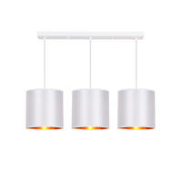 PENDELLAMPA Atlanta 72/20/90 cm  - orange/vit, Basics, metall/plast (72/20/90cm)