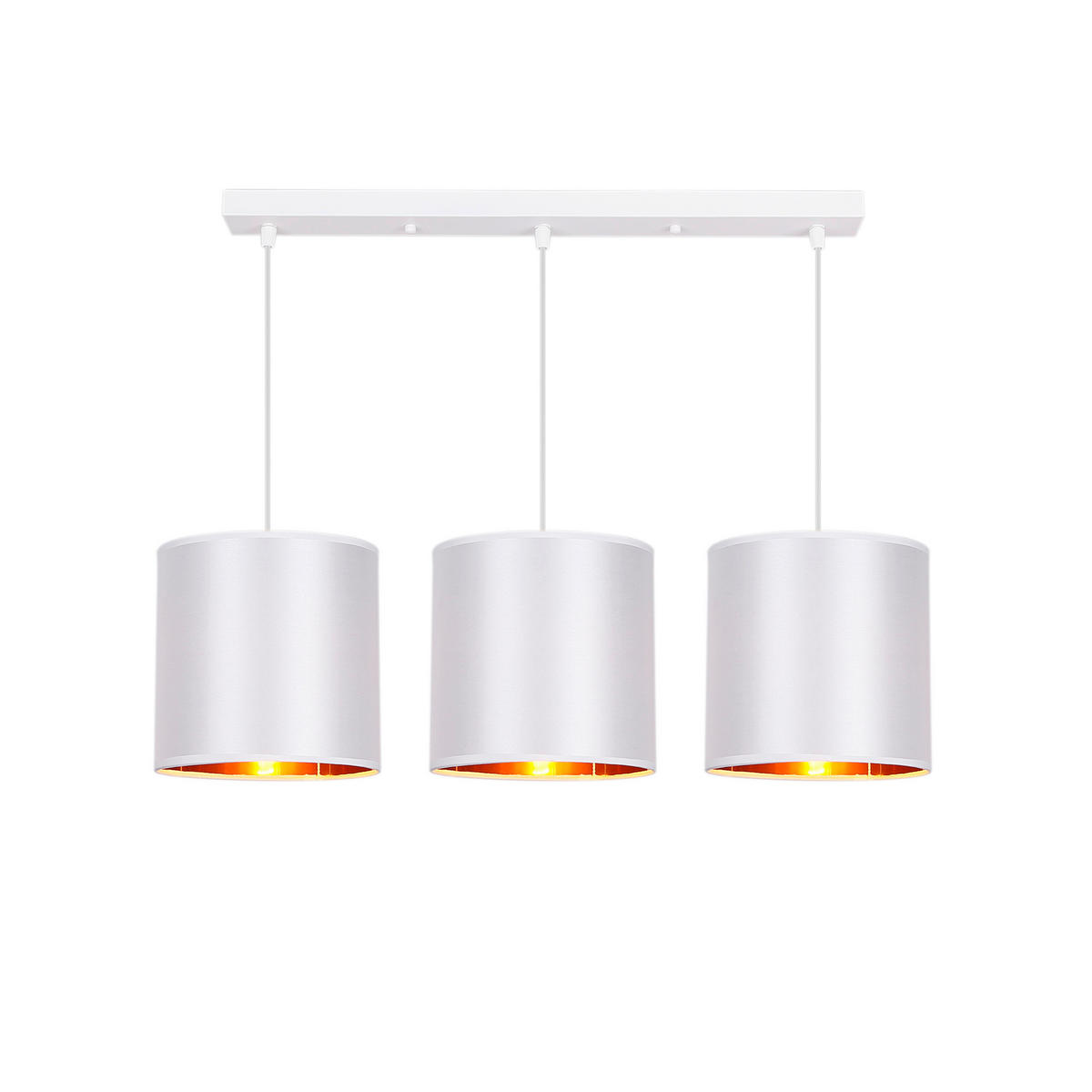 PENDELLAMPA Atlanta 72/20/90 cm  - orange/vit, Basics, metall/plast (72/20/90cm)