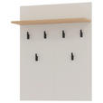 GARDEROBE 5-teilig  in 220/192,5/40 cm  - Kaschmir/Eiche Artisan, Basics, Glas/Holzwerkstoff (220/192,5/40cm) - Carryhome