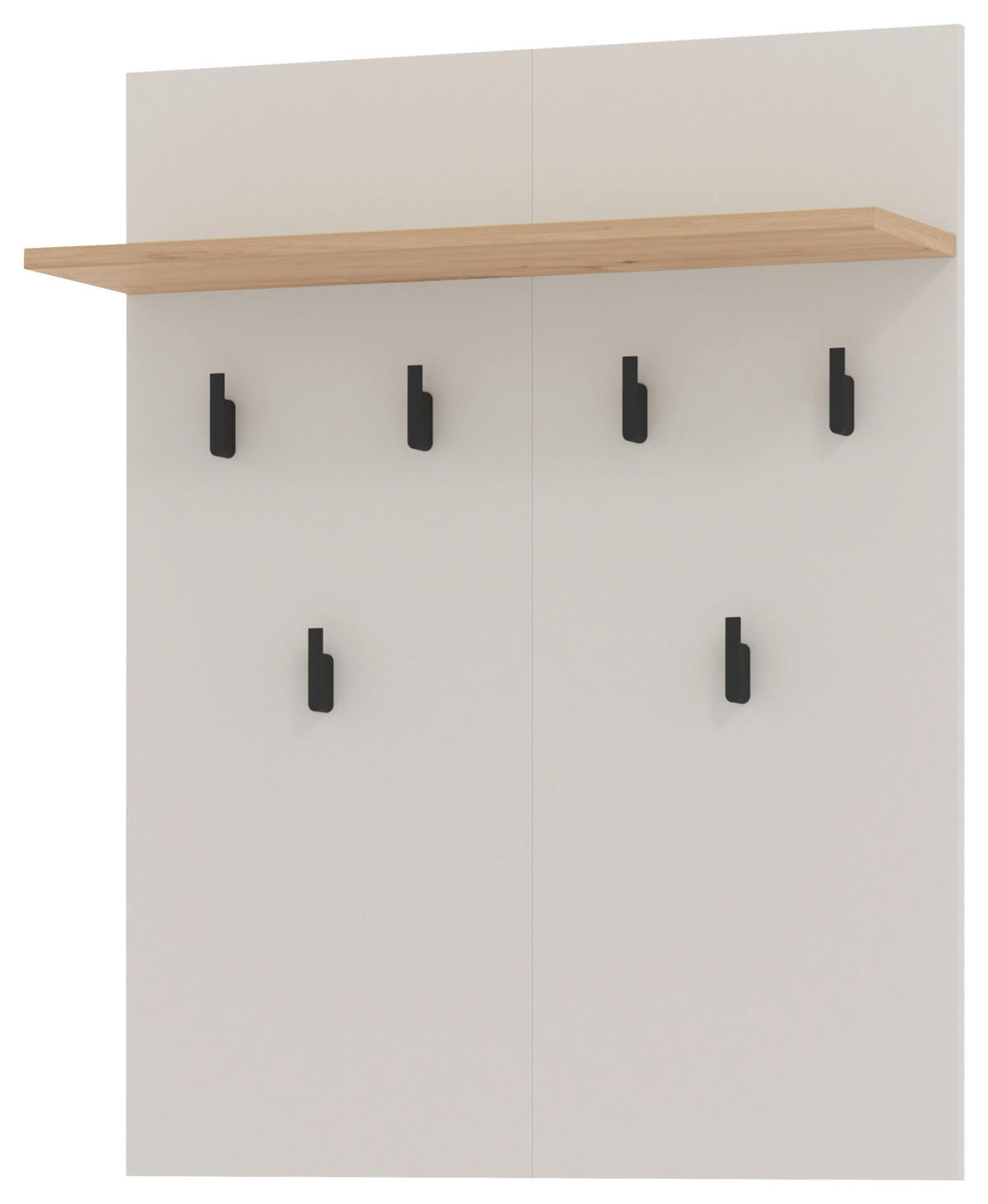 GARDEROBE 5-teilig  in 220/192,5/40 cm  - Kaschmir/Eiche Artisan, Basics, Glas/Holzwerkstoff (220/192,5/40cm) - Carryhome