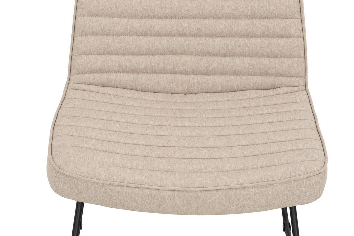 SESSEL Webstoff Beige    - Beige/Schwarz, MODERN, Textil/Metall (66/85/69cm) - P & B