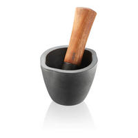 MÖRSERSET  - Design, Holz/Metall (8,5/6,8cm) - Gefu