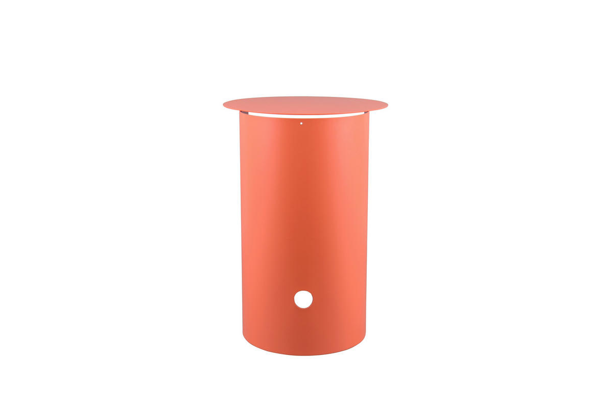 BEISTELLTISCH 45/38/51 cm Aprikose rund  - Aprikose, Basics, Metall (45/38/51cm) - Milino