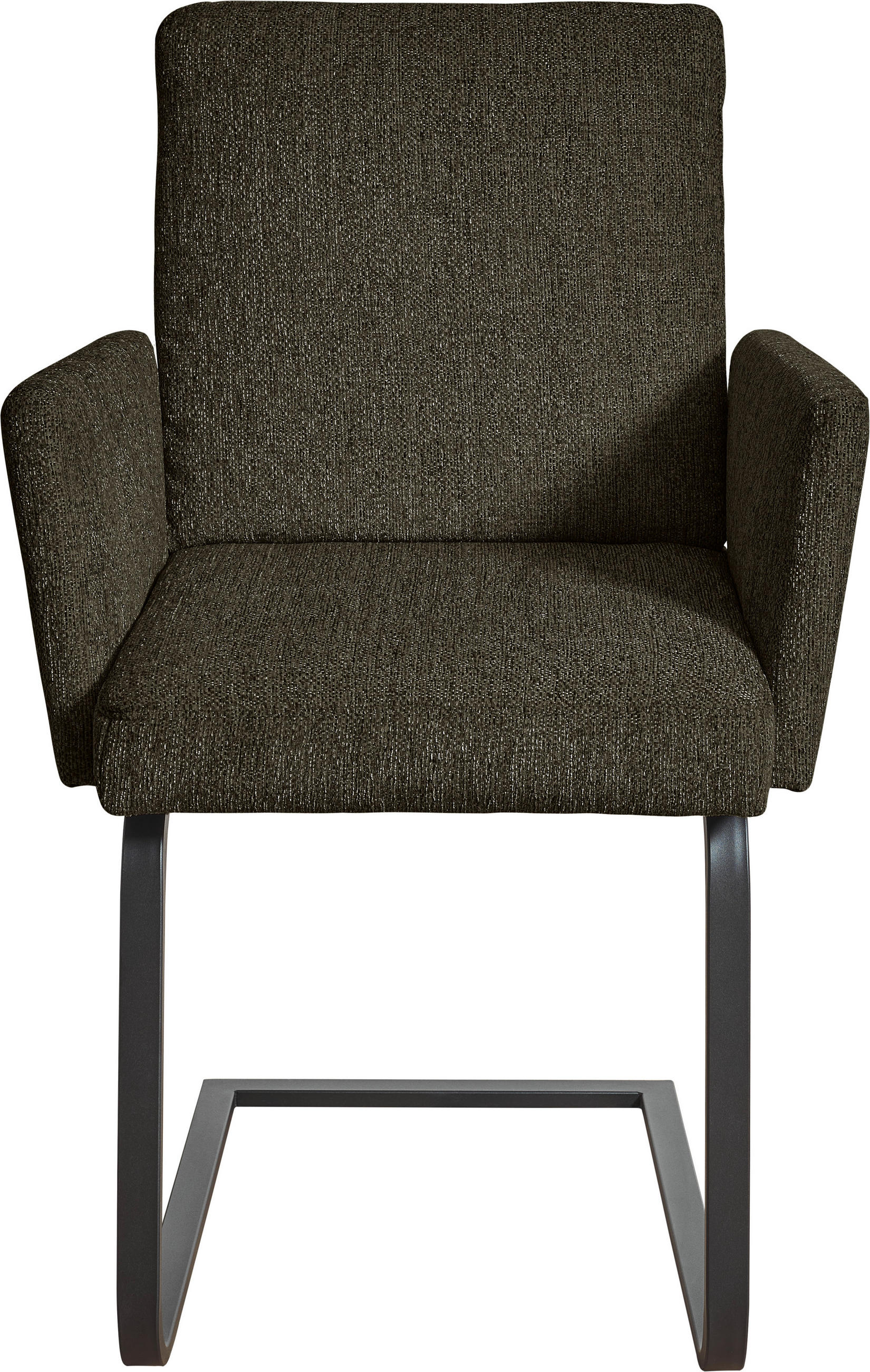 ARMLEHNSTUHL  in Stahl Chenille  - Schwarz/Braun, Design, Textil/Metall (56/92/60cm) - Dieter Knoll
