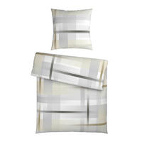 BETTWÄSCHESET Flanell 160/210 cm  65 cm/100 cm  - Goldfarben, Konventionell, Textil (160/210cm) - Esposa
