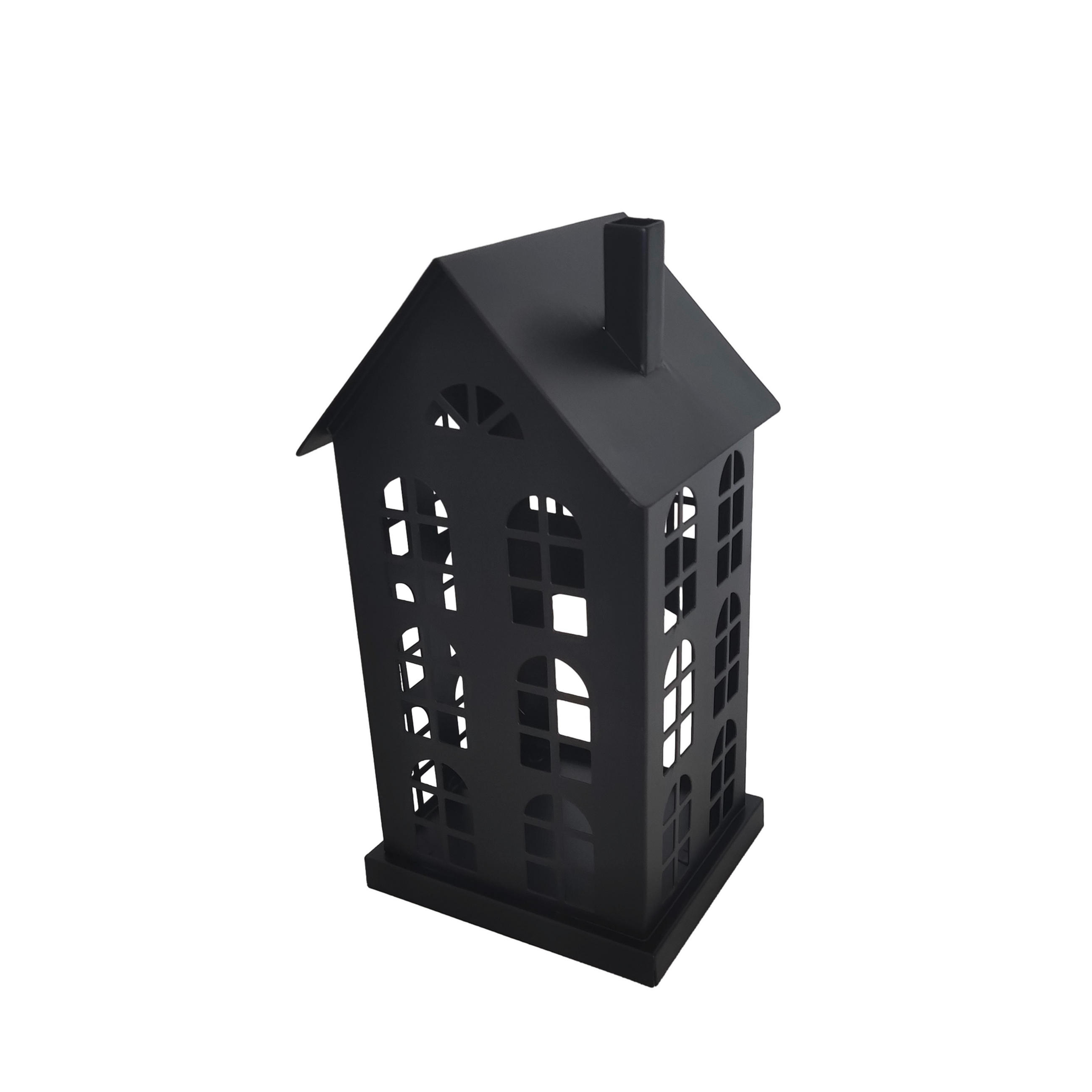 VÄRMELJUSHÅLLARE  - svart, Basics, metall (10,6/20,5/9,9cm) - Ambia Home