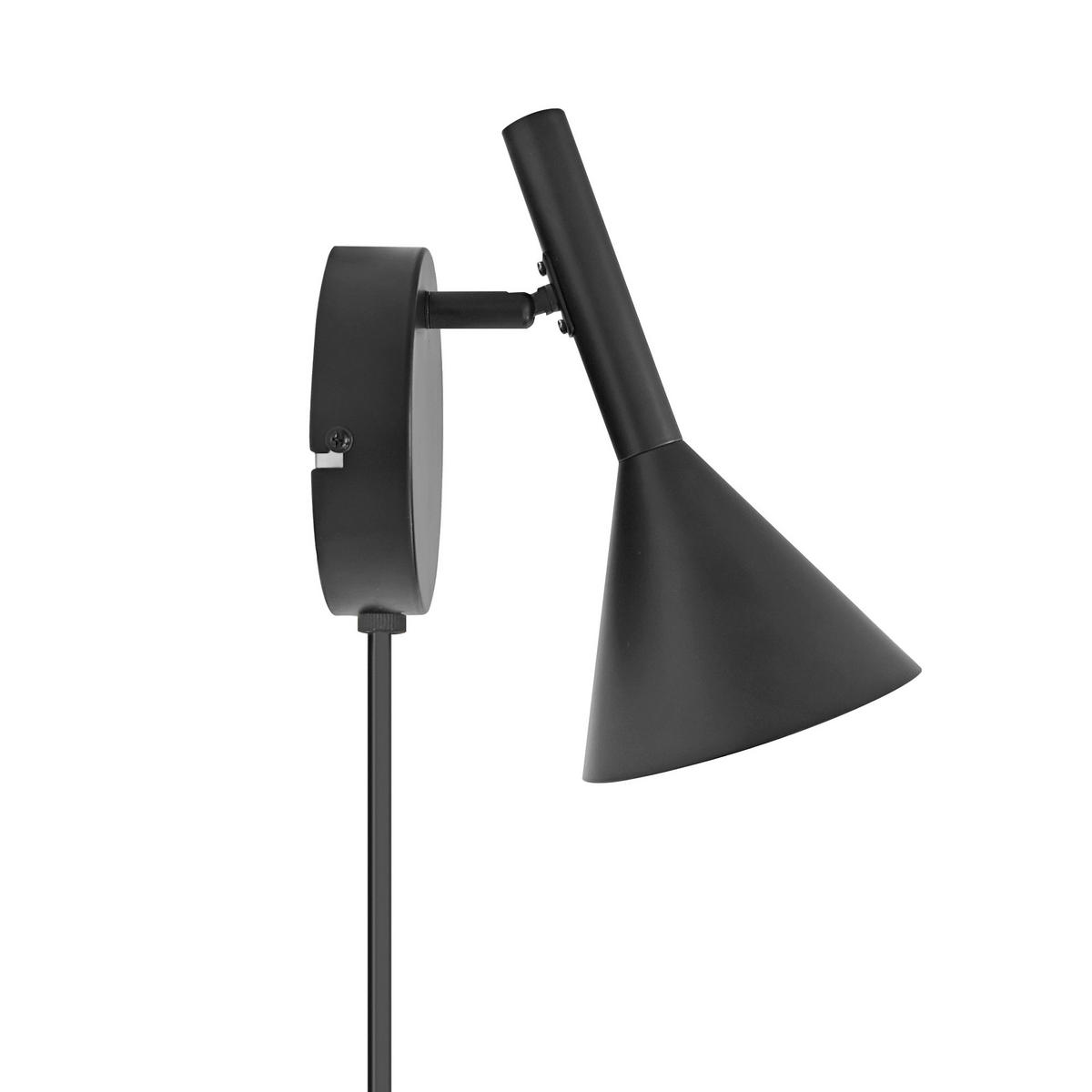 WANDLEUCHTE Kelvis 19/12/22 cm  - Schwarz, Design, Metall (19/12/22cm) - Nordlux
