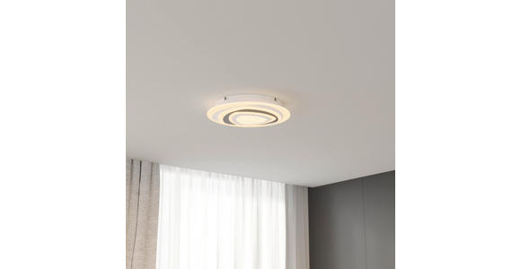 LED-DECKENLEUCHTE 50/5,5 cm   - Schwarz/Weiß, Design, Kunststoff/Metall (50/5,5cm) - Novel