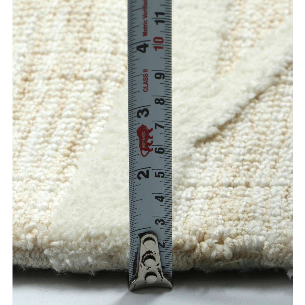 Thumbnail - Xxxl Teppich Verona, Weiß, Beige, Textil, Graphik, rechteckig, 160x230 cm, Oeko-Tex® Standard 100, rutschfest, pflegelei...