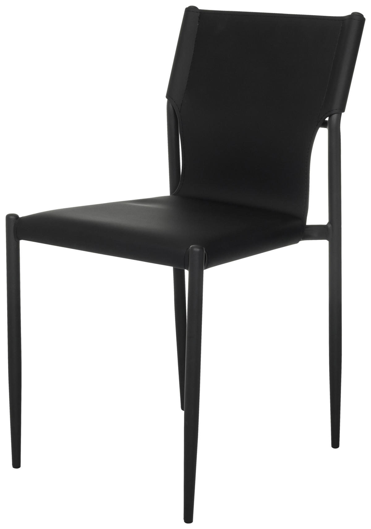 KONFERENČNÍ ŽIDLE - černá, Moderní, kov/kůže (44/82/52cm) - MID.YOU